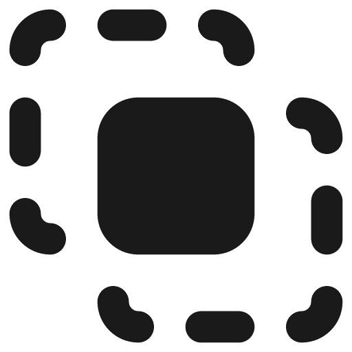 Pathfinder square intersect remix icon, solid style, from Streamline