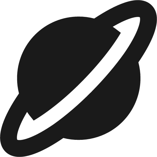 Planet solid icon, filled style, from Streamline