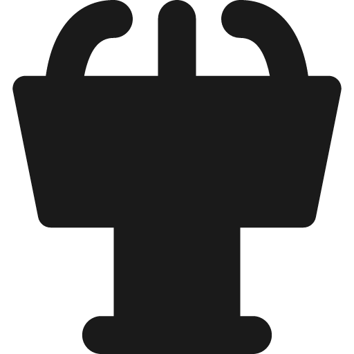 Podium solid icon, filled style, from Streamline