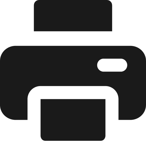 Printer solid icon, filled style, from Streamline