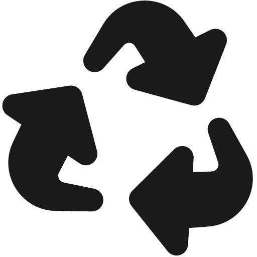 Recycle 1 solid icon, filled style, from Streamline