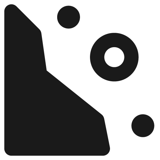Rock slide remix icon, solid style, from Streamline