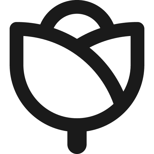 Rose remix icon, solid style, from Streamline