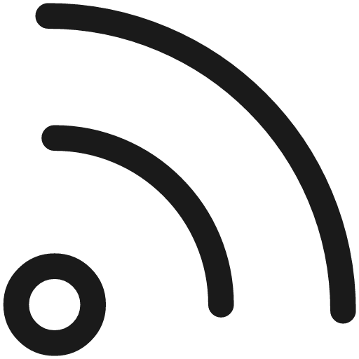 Rss symbol icon, line style, from Streamline