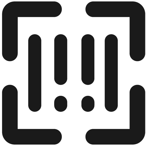 Scanner bar code solid icon, filled style, from Streamline