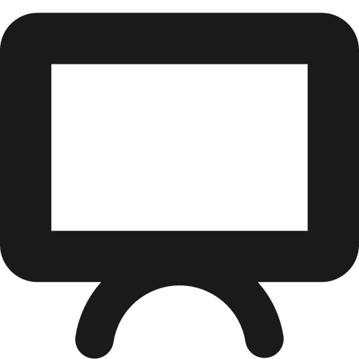 Screen 2 solid icon, filled style, from Streamline