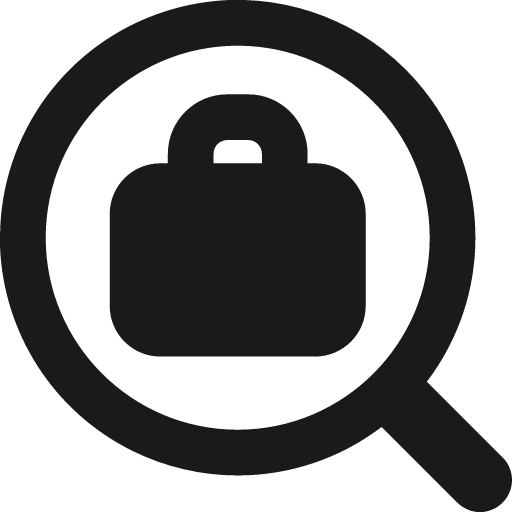 Search dollar remix icon, solid style, from Streamline