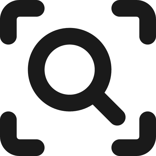Search visual solid icon, filled style, from Streamline