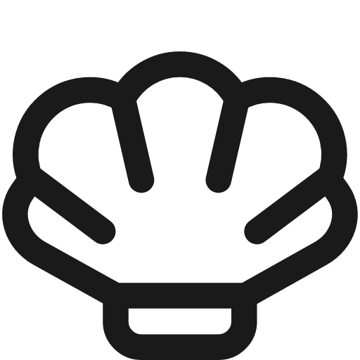 Shell icon, line style, from Streamline