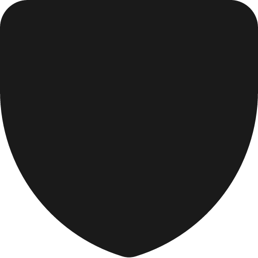 Shield 1 solid icon, filled style, from Streamline
