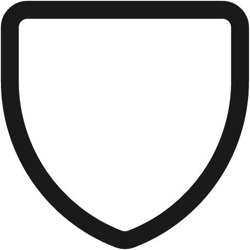Shield 1 icon, line style, from Streamline