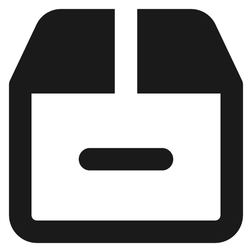 Shipment remove remix icon, solid style, from Streamline