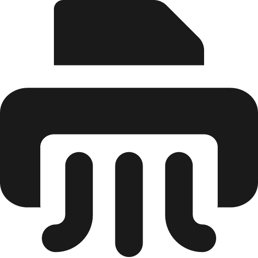 Shredder solid icon, filled style, from Streamline