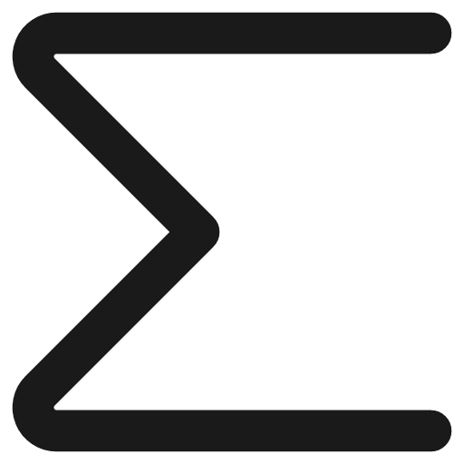 Sigma remix icon, line style, from Streamline