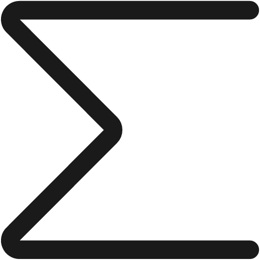 Sigma icon, line style, from Streamline