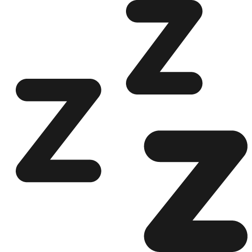 Sleep remix icon, solid style, from Streamline