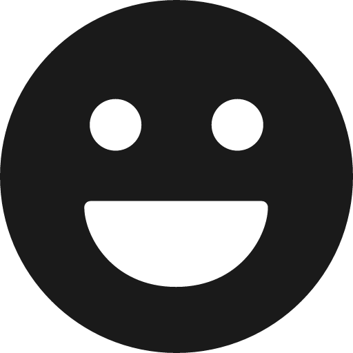 Smiley happy solid icon, filled style, from Streamline
