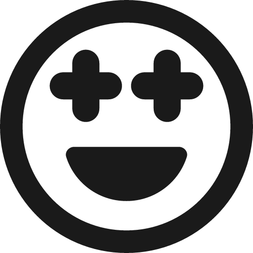 Smiley sparks remix icon, solid style, from Streamline