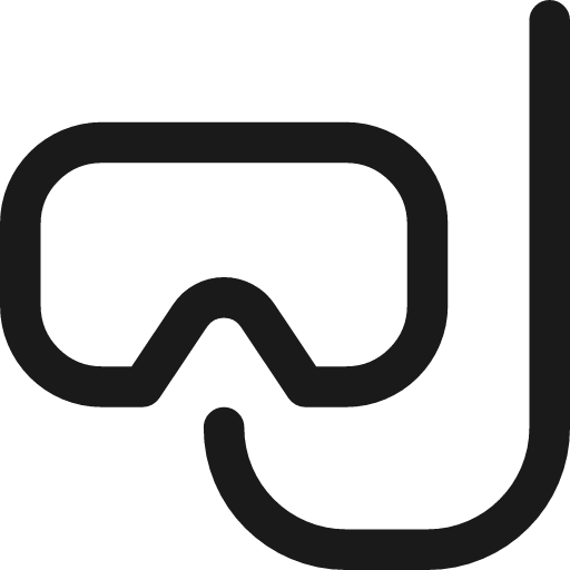 Snorkle icon, line style, from Streamline