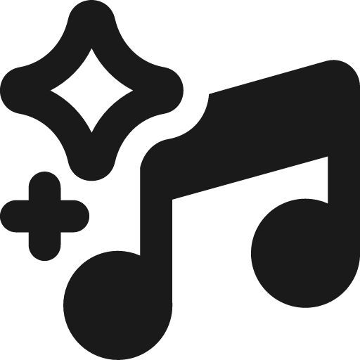 Song recommendation remix icon, solid style, from Streamline