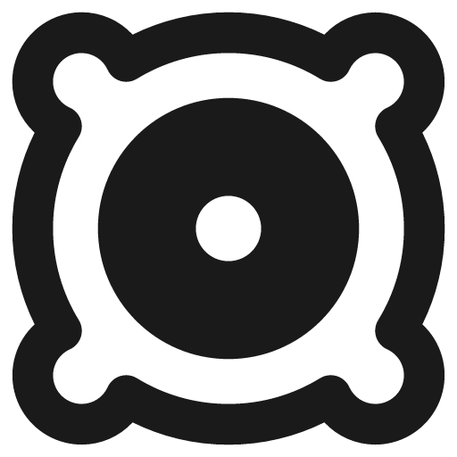 Speaker 1 remix icon, solid style, from Streamline