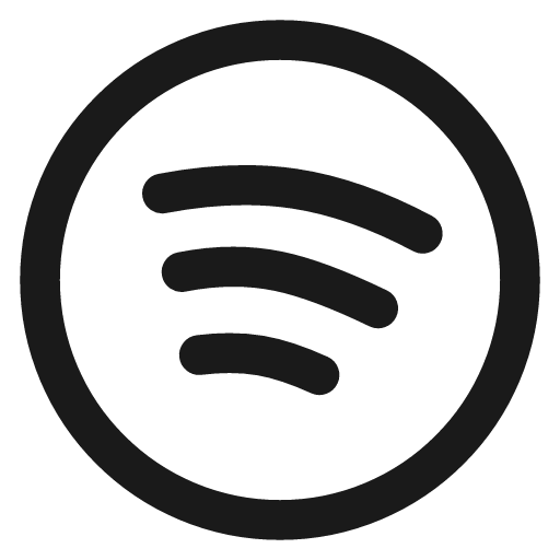 Spotify icon, line style, from Streamline