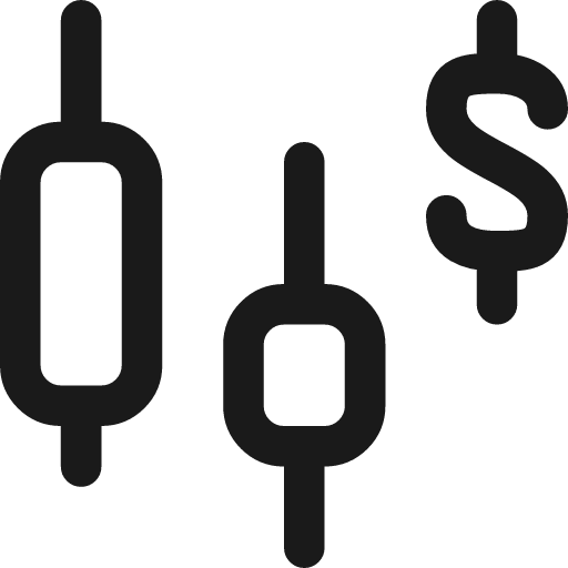 Stock icon, line style, from Streamline