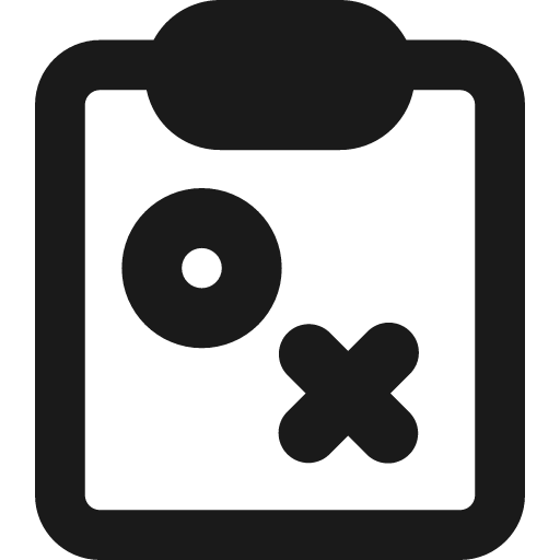 Strategy tasks remix icon, solid style, from Streamline