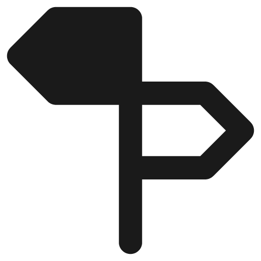 Street sign remix icon, solid style, from Streamline