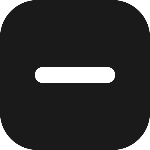 Subtract square solid icon, filled style, from Streamline