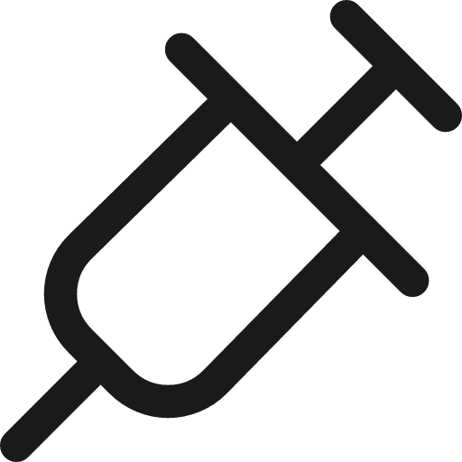 Syringe icon, line style, from Streamline