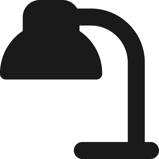 Table lamp 1 solid icon, filled style, from Streamline