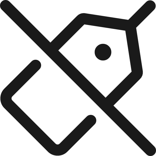 Tag alt icon, line style, from Streamline