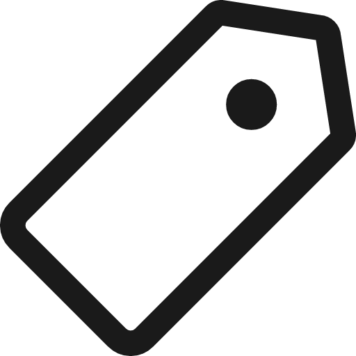 Tag icon, line style, from Streamline