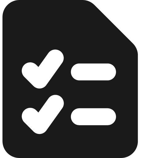Task list solid icon, filled style, from Streamline