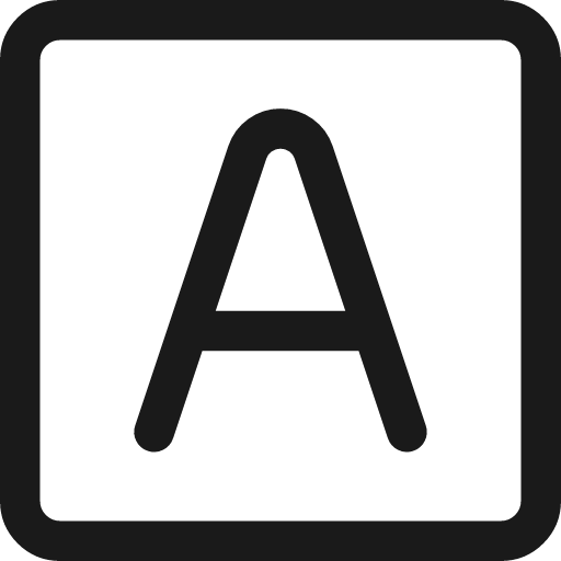 Text square icon, line style, from Streamline