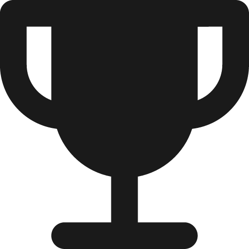 Trophy solid icon, filled style, from Streamline