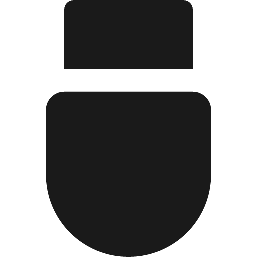 Usb drive solid icon, filled style, from Streamline