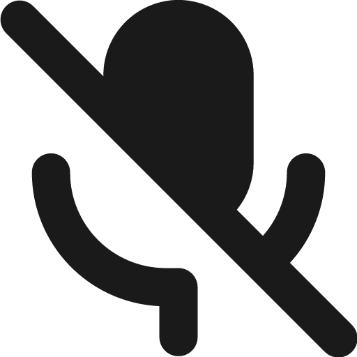 Voice mail off solid icon, filled style, from Streamline
