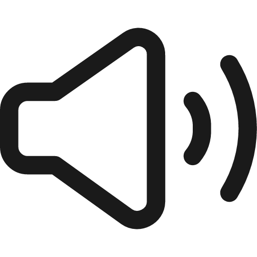 Volume level high icon, line style, from Streamline