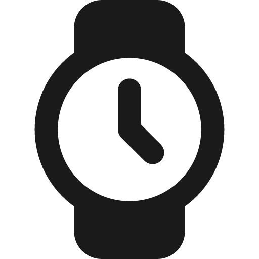 Watch circle time remix icon, solid style, from Streamline
