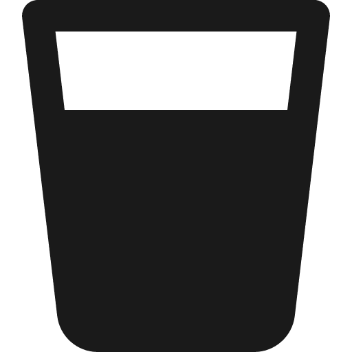 Water glass remix icon, solid style, from Streamline