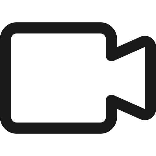 Webcam video icon, line style, from Streamline