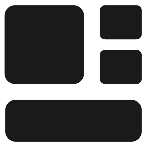 Widget solid icon, filled style, from Streamline