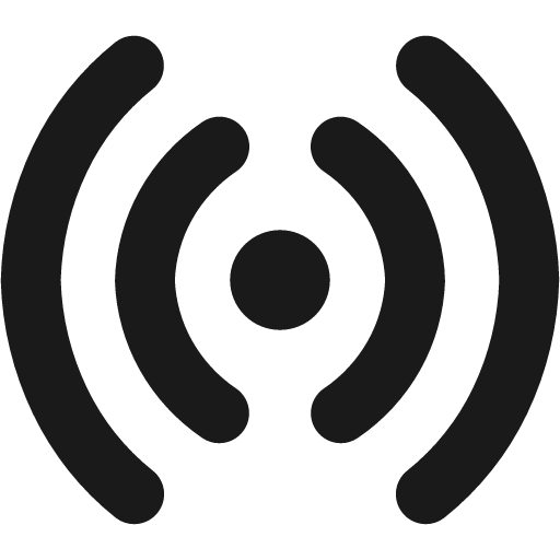 Wifi horizontal solid icon, filled style, from Streamline