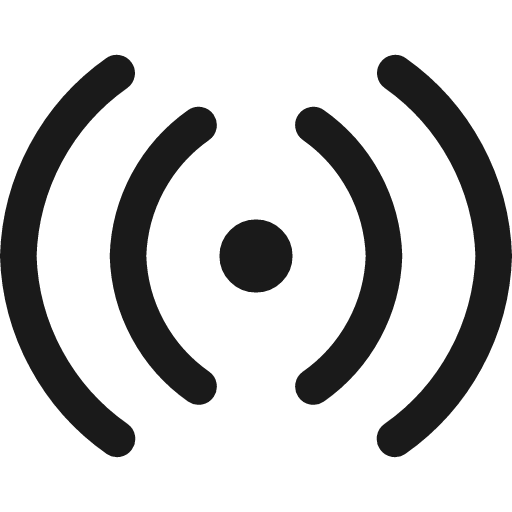 Wifi horizontal icon, line style, from Streamline