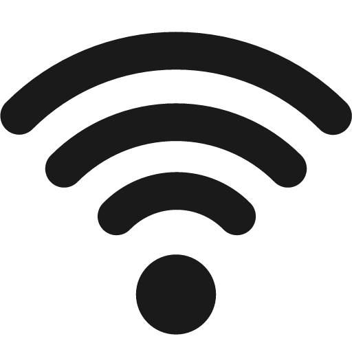 Wifi solid icon, filled style, from Streamline