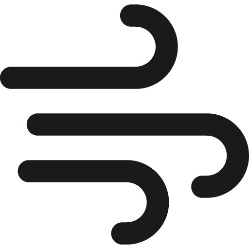 Wind flow 1 remix icon, solid style, from Streamline
