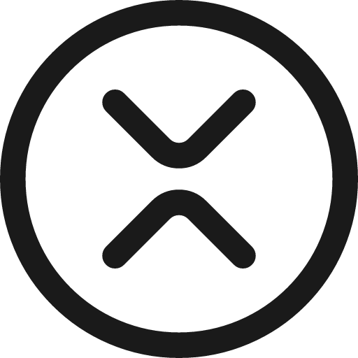 Xrp circle icon, line style, from Streamline