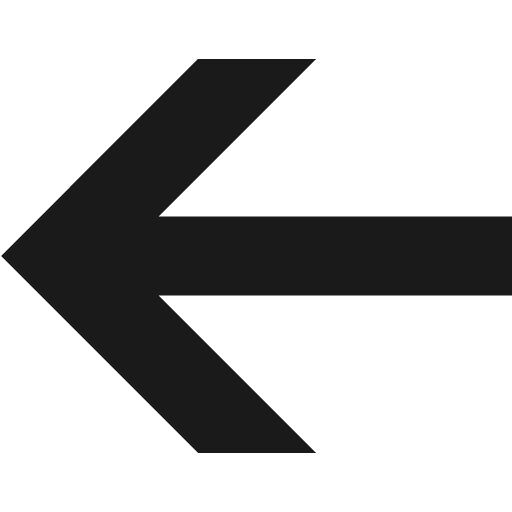 Left arrow icon, solid style, from Subway Icon Set